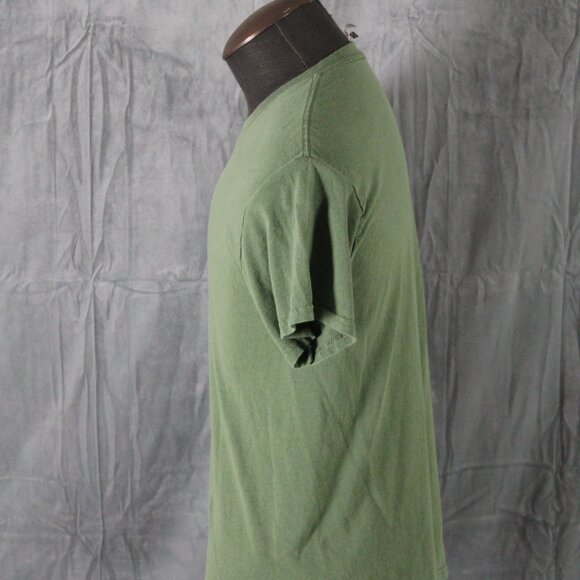 Graphic T-shirt - Ukraine Trident on Military Green - Men's Medium - Picture 4 of 7